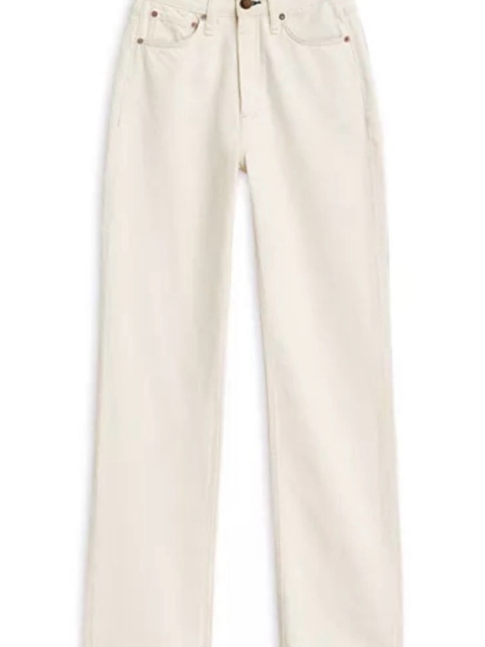 rag & bone Off-White Button-Fly Jeans